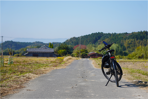 田園風景ライド＆温泉